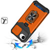 Military Grade All-In-One Ring Stand Card Case for iPhone 17e / 16e - Cosmic Orange