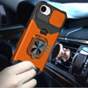 Military Grade All-In-One Ring Stand Card Case for iPhone 17e / 16e - Cosmic Orange