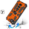 Military Grade Tough Ultra Rugged Hybrid Case with Kickstand for iPhone 17e / 16e - Cosmic Orange