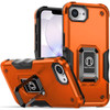 Military Grade Shockproof Hybrid Armor Case with Ring Grip for iPhone 17e / 16e - Cosmic Orange