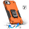 Military Grade Shockproof Hybrid Armor Case with Ring Grip for iPhone 17e / 16e - Cosmic Orange