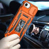 Military Grade Ring Holder Case with Camera Lens Cover for iPhone 17e / 16e - Cosmic Orange