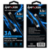 Ampxker 3.3 ft USB-C to USB-C High-Speed Charge & Sync Cable - Black