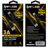 Ampxker 10 ft USB-C to USB-C High-Speed Charge & Sync Cable - Black