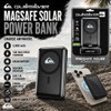 Quiksilver 5000mAH MagSafe Solar Power Bank Battery Charger with Flash Light - Black