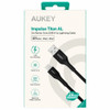 Aukey Impulse Titan AL MFi Certified Lightning to USB-A Charge and Sync Kevlar Core Cable - Black