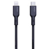 Aukey Circlet CL MFi Certified Lightning to USB-C Charge and Sync Cable - Black