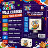 Orbit Innovations Official Licensed 20W Power Delivery 2 Port USB-C and USB-A Wall Charger - Cinnamon Toast Crunch