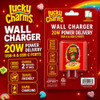 Orbit Innovations Official Licensed 20W Power Delivery 2 Port USB-C and USB-A Wall Charger - Lucky Charms