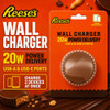 Orbit Innovations Official Licensed 20W Power Delivery 2 Port USB-C and USB-A Wall Charger - Reese's