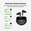 Belkin SoundForm Rhythm ANC Noise-Cancelling True Wireless Bluetooth Stereo Earbuds - Black