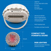 Coors Light Bottle Cap Shaped LED Light Bluetooth Wireless Speaker