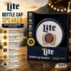 Miller Lite Bottle Cap Shaped LED Light Bluetooth Wireless Speaker