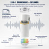Modelo Stainless Steel Double Wall Insulated Tumbler 16oz with Removeable Bluetooth Wireless Speaker