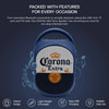 Corona Mini Party Bluetooth Wireless Speaker V2 with LED Lights - Blue