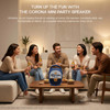 Corona Mini Party Bluetooth Wireless Speaker V2 with LED Lights - Blue