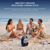 Corona Mini Party Bluetooth Wireless Speaker V2 with LED Lights - Blue