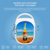 Corona Mini Party Bluetooth Wireless Speaker V2 with LED Lights - White