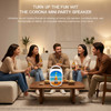Corona Mini Party Bluetooth Wireless Speaker V2 with LED Lights - White