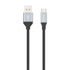 3.3 ft USB-C to USB-A High-Speed Charge and Sync Nylon Braided Cable - Black