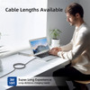 10 ft High-Speed Lightning to USB-A Charging and Sync Cable - Black