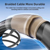 10 ft High-Speed Lightning to USB-A Charging and Sync Cable - Black