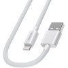4 ft. High-Speed 3A Braided USB-C to USB-A Charge & Sync Cable - White