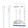 10 ft. High-Speed 3A Braided USB-C to USB-C Charge & Sync Cable - White