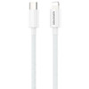 10 ft. Nylon Braided Lightning Connector to USB-C Charge and Sync Cable - White