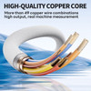 10 ft. Nylon Braided Lightning Connector to USB-C Charge and Sync Cable - White