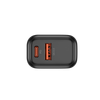Rapid PD 38W 2 Port USB-C and USB-A Wall Charger - Black