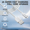10 ft High-Speed Lightning to USB-A Charging and Sync Cable - White