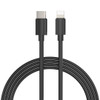 Rapid PD 38W 2 Port USB-C and USB-A Wall Charger + USB-C Cable with Lightning Connector - Black