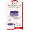Helix High Fidelity True Wireless Bluetooth Stereo Earbuds with Portable Charging Case - Purple