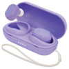 Helix High Fidelity True Wireless Bluetooth Stereo Earbuds with Portable Charging Case - Purple