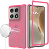 Shade Series Hybrid Case with Magnetic Ring for Motorola Razr Fold 2026 - Hot Pink