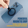 Magnetic Phone Ring Holder and Adjustable Kickstand for MagSafe - Black