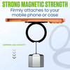 360° Rotation Magnetic Phone Ring Holder and Adjustable Kickstand for MagSafe - Black