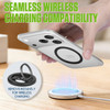 Adjustable 360° Rotation Magnetic Phone Ring Holder and Kickstand for MagSafe - Black