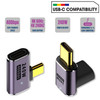 2-Pack 90 Degree Right Angle USB-C Adapter 240W PD Fast Charging