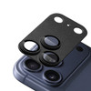 Unibody Matte Metal Tempered Glass Camera Lens Protector for iPhone 17 Pro Max - Black