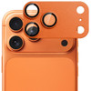 Unibody Matte Metal Tempered Glass Camera Lens Protector for iPhone 17 Pro Max - Cosmic Orange