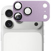 Unibody Matte Metal Tempered Glass Camera Lens Protector for iPhone 17 Pro - Light Purple