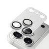 Unibody Matte Metal Tempered Glass Camera Lens Protector for iPhone 17 Pro - Silver
