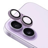 Unibody Matte Metal Tempered Glass Camera Lens Protector for iPhone 17 - Light Purple