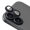 Unibody Matte Metal Tempered Glass Camera Lens Protector for iPhone 17 - Dark Purple