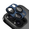 Unibody Matte Metal Tempered Glass Camera Lens Protector for iPhone 16 Pro / iPhone 16 Pro Max - Blue