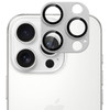 Unibody Matte Metal Tempered Glass Camera Lens Protector for iPhone 16 Pro / iPhone 16 Pro Max - Silver