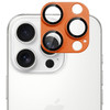 Unibody Matte Metal Tempered Glass Camera Lens Protector for iPhone 15 Pro / iPhone 15 Pro Max - Cosmic Orange