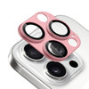 Unibody Matte Metal Tempered Glass Camera Lens Protector for iPhone 15 Pro / iPhone 15 Pro Max - Pink